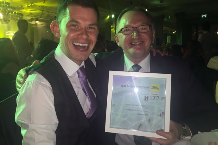 Gary Shilston and Peter Hutchinson with the Travel Marketing Awards
