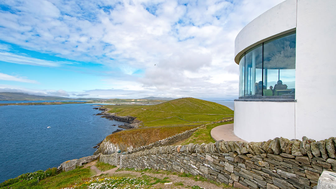 Sumburgh Head Lighthouse visitor centre view