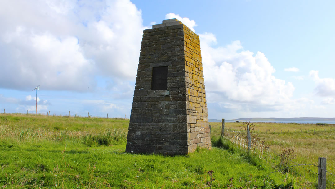 The cenotaph in Egilsay, Orkney