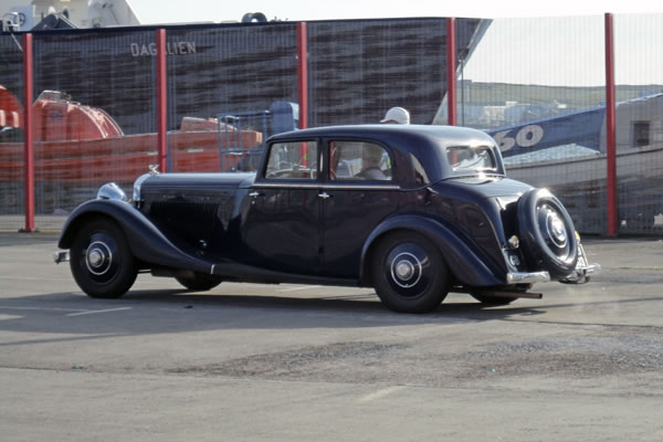 Arriving in Lerwick for the Shetland Classic Motor Show