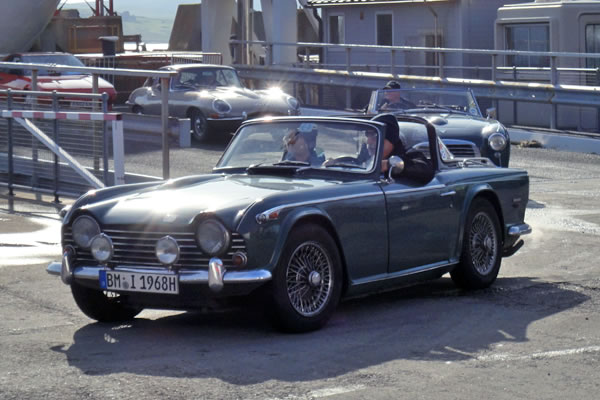 Arriving in Lerwick for the Shetland Classic Motor Show