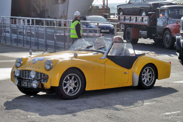 Arriving in Lerwick for the Shetland Classic Motor Show