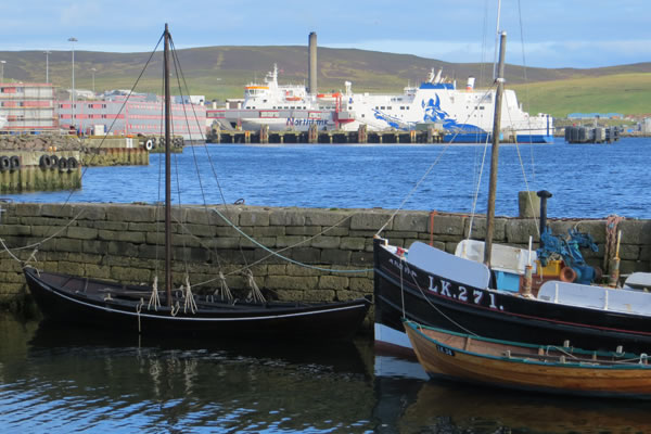 MV Hrossey docked in Lerwick harbour