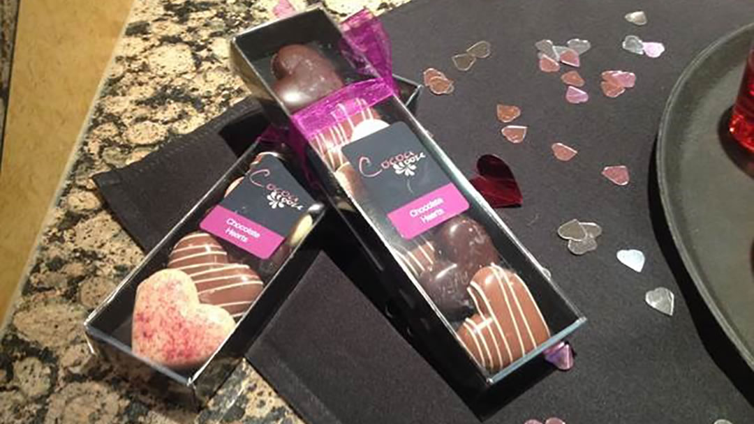 Valentines Day chocolates from Cocoa Ooze