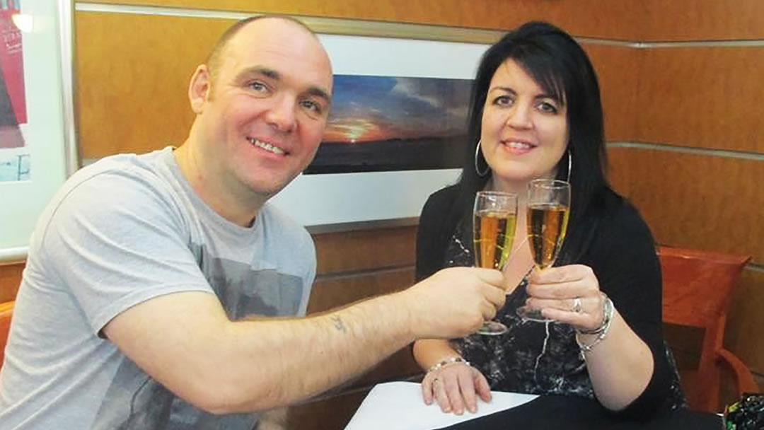 Tracey Sutherland and Steven Cassidy enjoy their Valentine's Day Meal in Magnus' Lounge