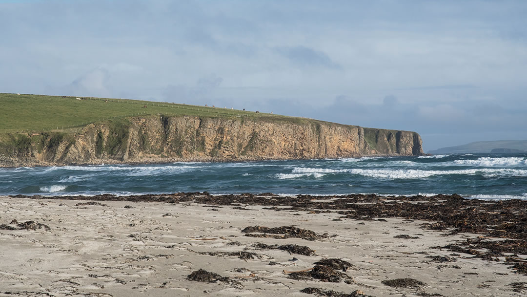 Dingieshowe beach in Deerness, Orkney