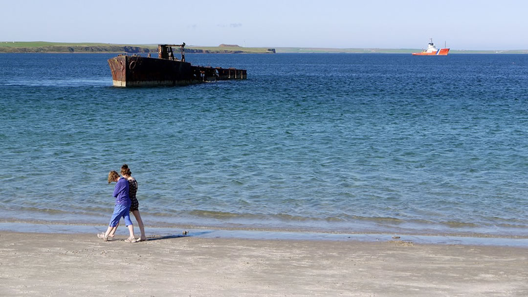 Inganess beach near Kirkwall in Orkney