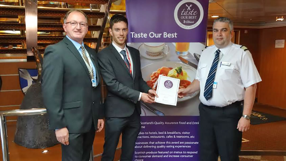 NorthLink receive the Taste Our Best Award on every ship