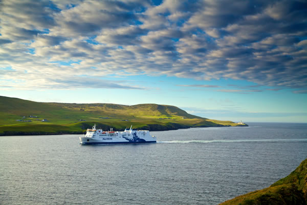 NorthLink ship arriving in Shetland