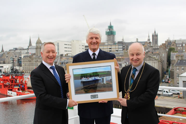 Stuart Garrett, Captain Dave Wheeler and George Adam