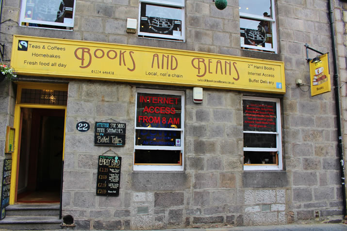 Aberdeen shops - Books and Beans
