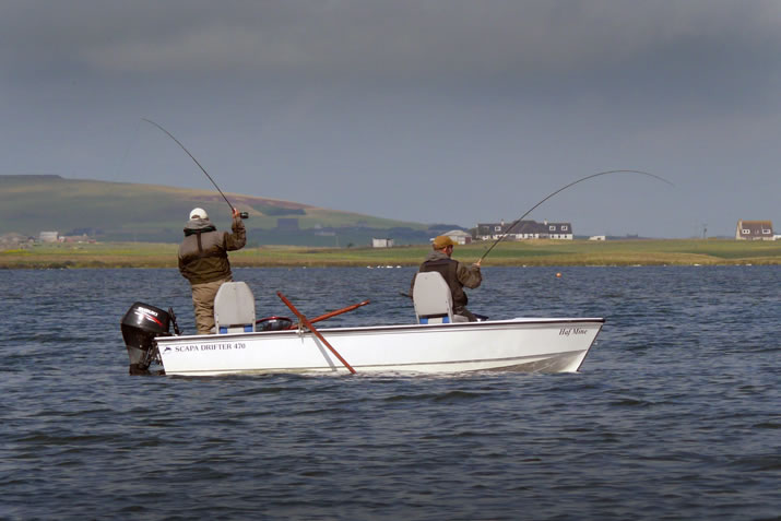 Fishing on the Loch of Harray, Orkney