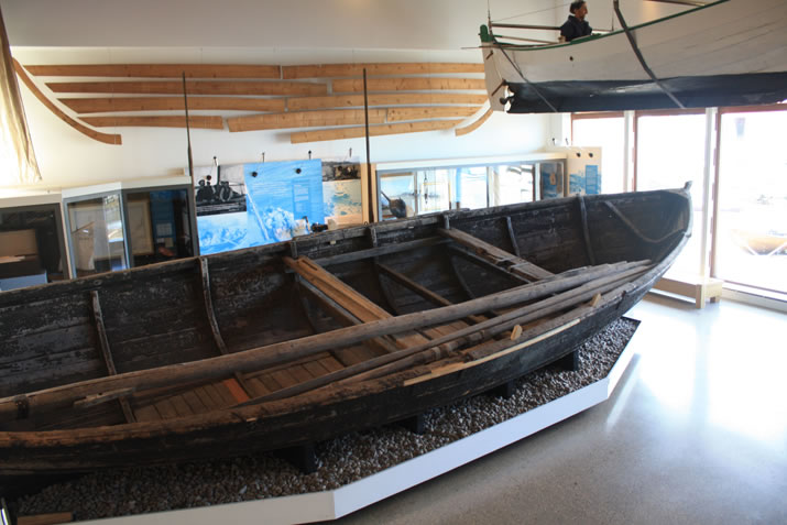 Foula mail boat at Shetland Museum