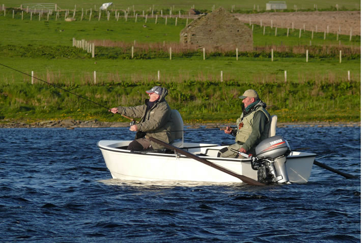 Fishing on Swannay Loch, Orkney