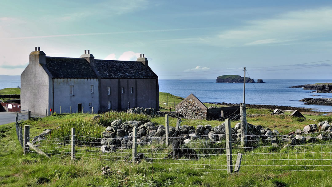 Tangwick Haa Museum at Eshaness in Shetland