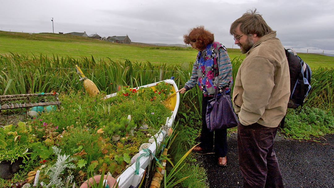 Garden at Tangwick Haa Museum, Shetland