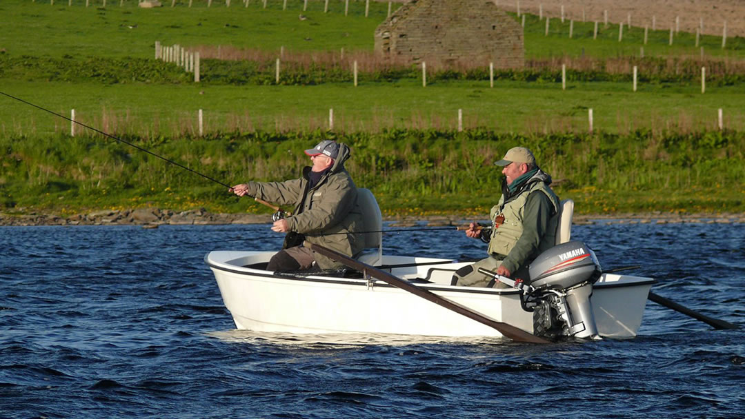 Fishing on Swannay Loch, Orkney