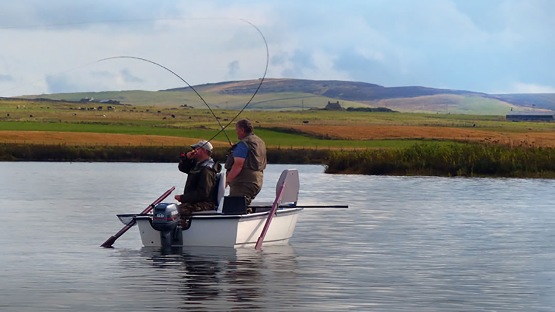 Fishing on the Loch of Harray in Orkney