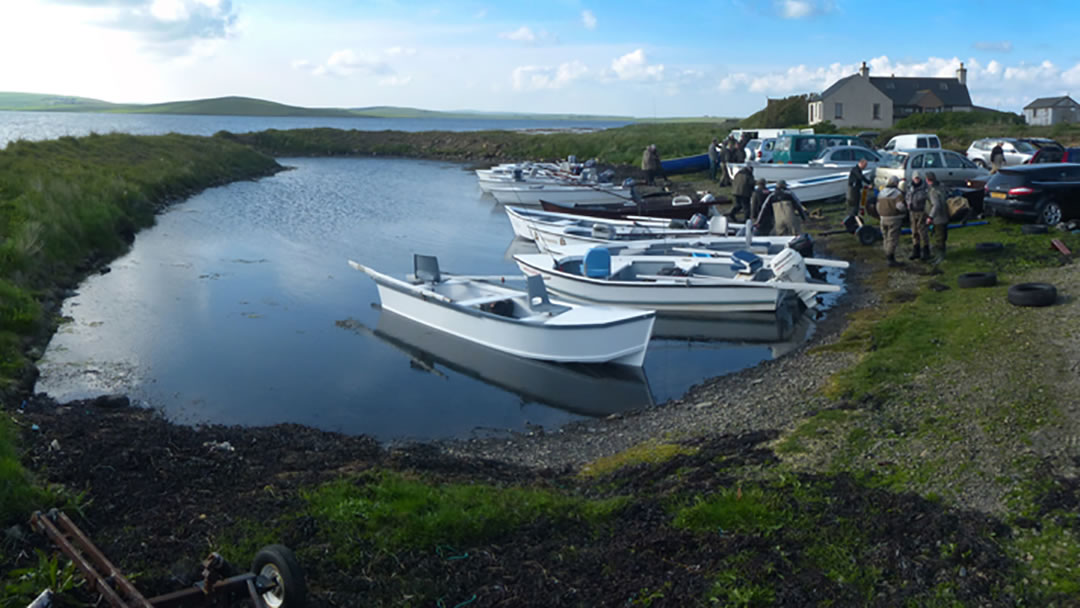 The Orkney Trout Fishing Association site at the Loch of Stenness