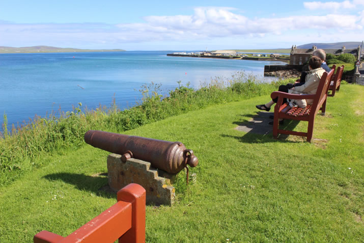 The cannon in Stromness, Orkney