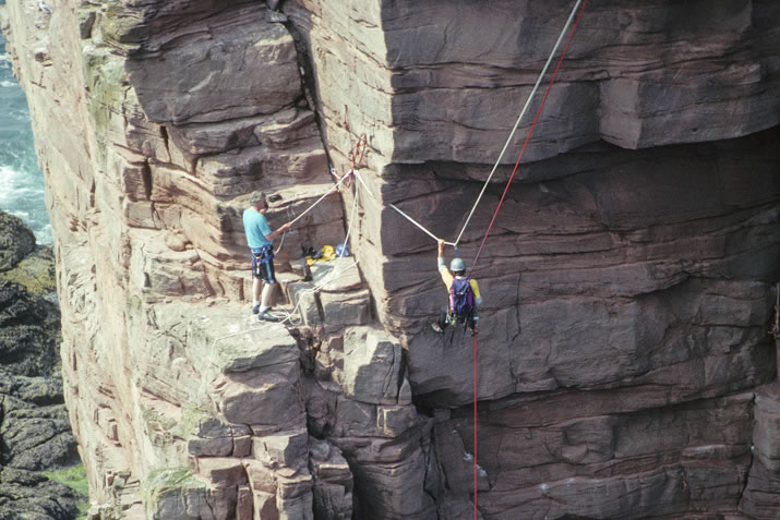 Climbing the Old Man of Hoy in Orkney