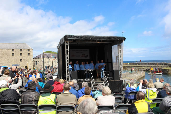 Da Shanty Yellmen providing entertainment at Portsoy