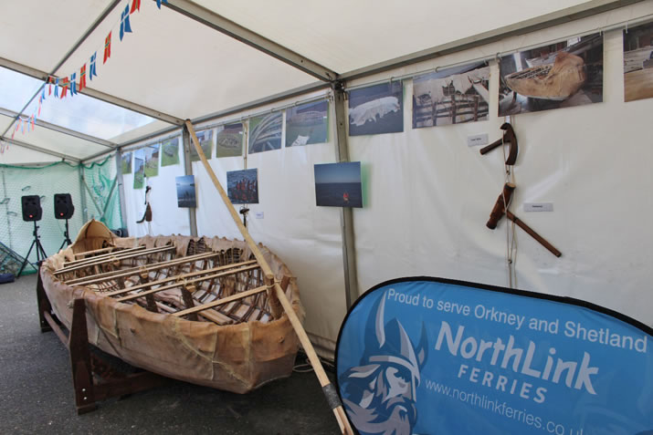 Replica Neolithic boat
