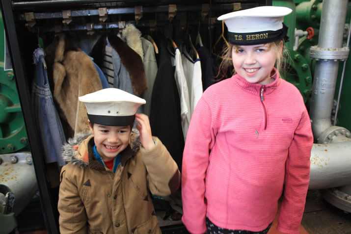 Dressing up at Scapa Flow Visitor Centre in Orkney