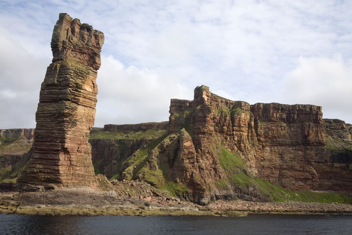 The Old Man of Hoy from the sea