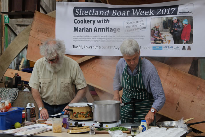 Marian Armitage cooking demonstration