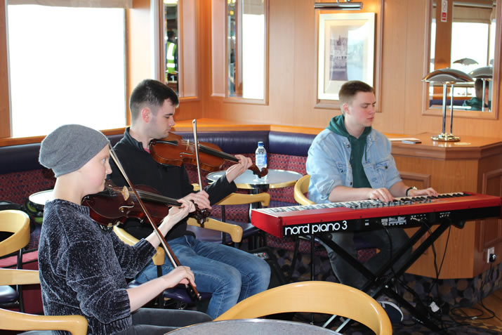 Musicians on the Orkney Nature Festival Cruise