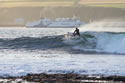 Winter 17 - Steve Oldman in Scrabster Harbour. Photo by Dunk McLachlan