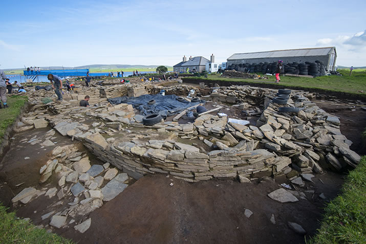 Digging at the Ness of Brodgar, Orkney