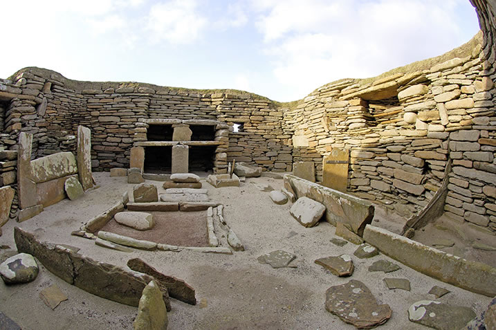 Skara Brae Neolithic Village in Sandwick, Orkney