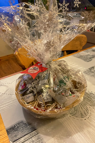 Christmas hamper from Cullivoe Primary School