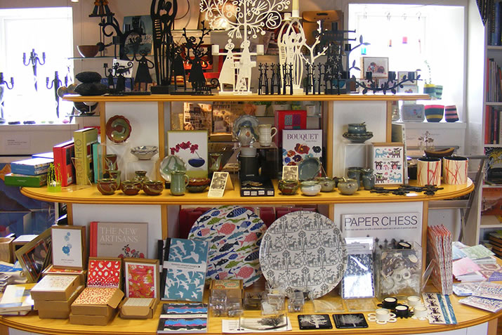 Bonhoga Gallery shop in Weisdale, Shetland