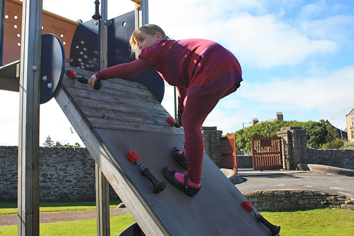 Playparks in Shetland are super and well-maintained!