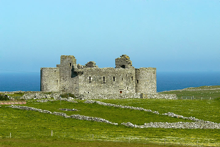 Muness Castle on the island of Unst in Shetland