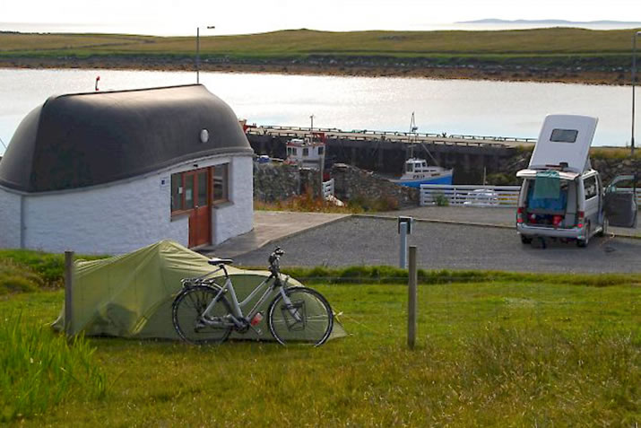 Burravoe campsite, Yell, Shetland