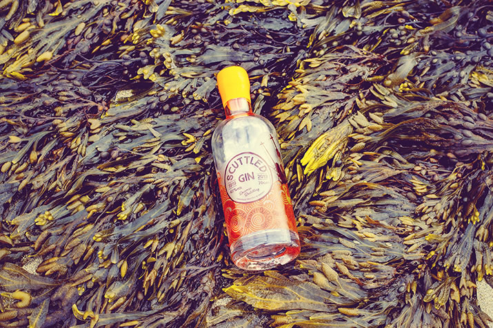 Scuttled gin from Deerness Distillery, Orkney