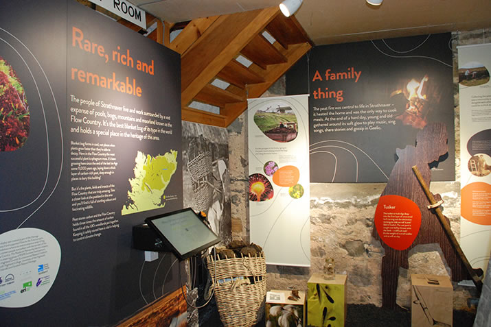 Peat Display in Strathnaver Museum