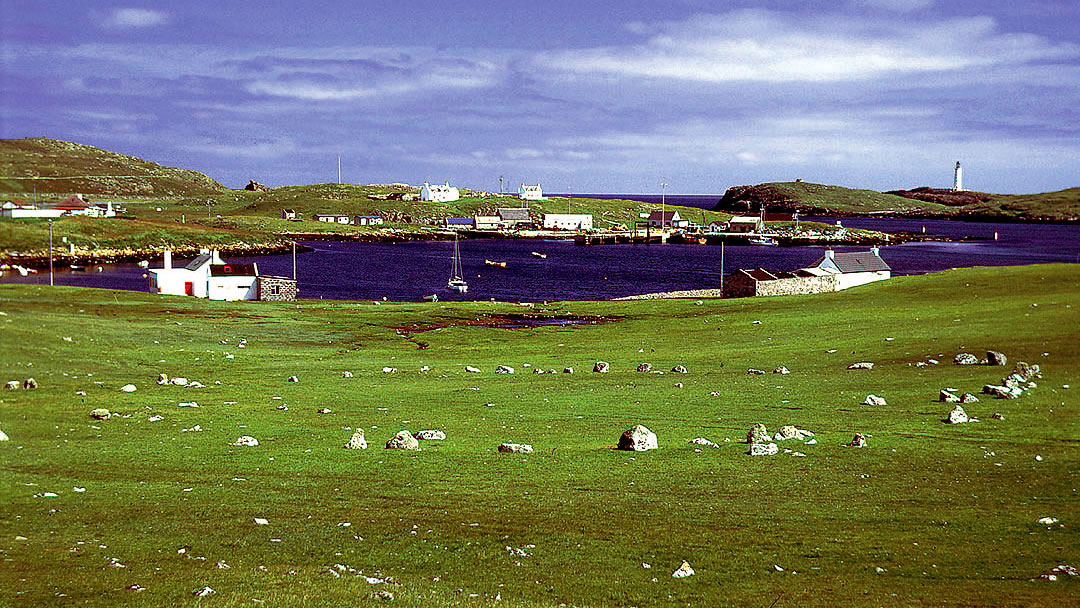 Battle Pund - a group of stones in the Out Skerries, Shetland