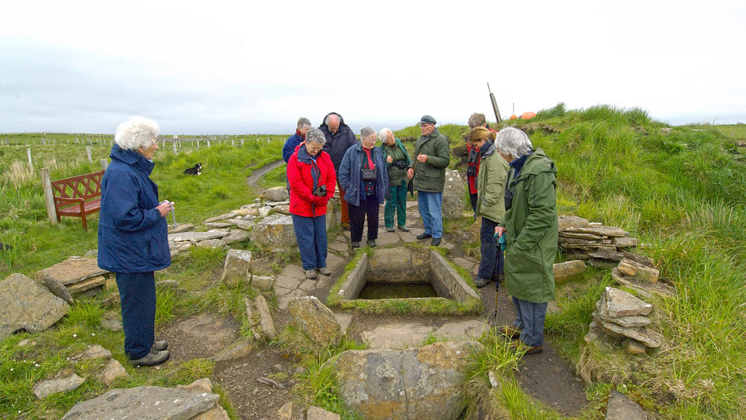 Burnt Mound at the Tomb of the Eagles in Orkney