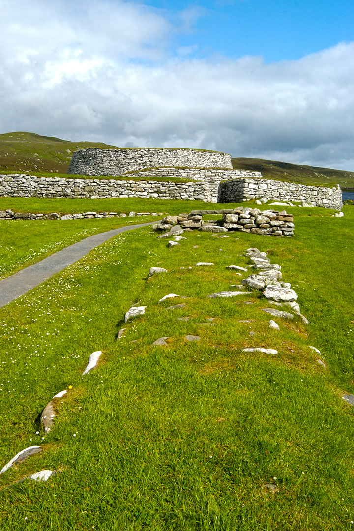 Clickimin Broch on the outskirts of Lerwick, Shetland