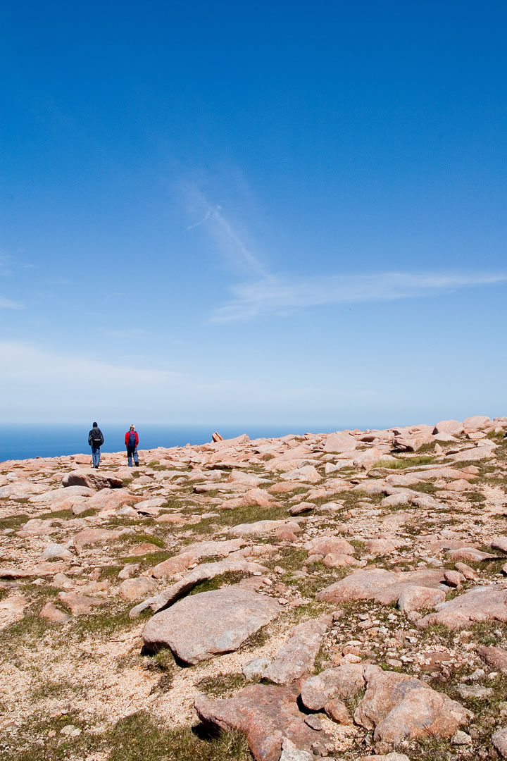 Climbing Ronas Hill in Shetland