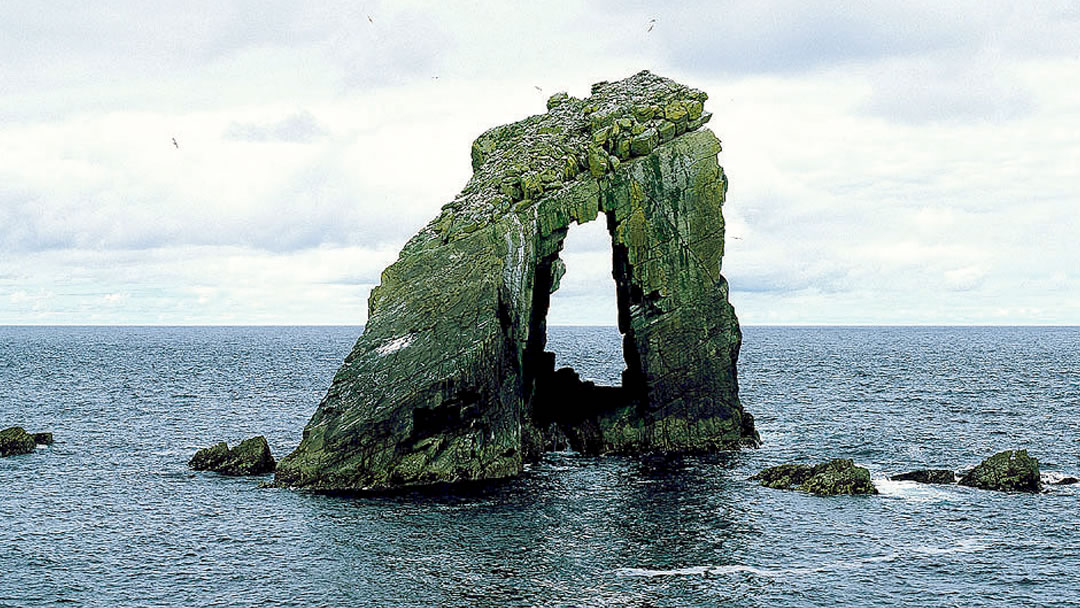Gaada Stack in Foula at the north end of the island