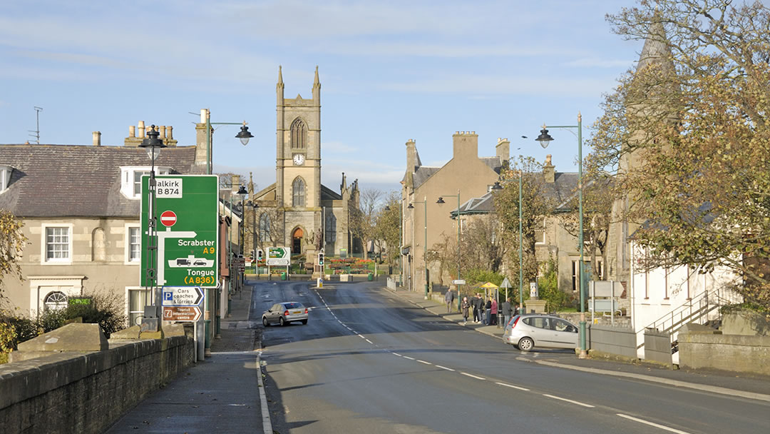 Heading to Scrabster from Thurso town centre