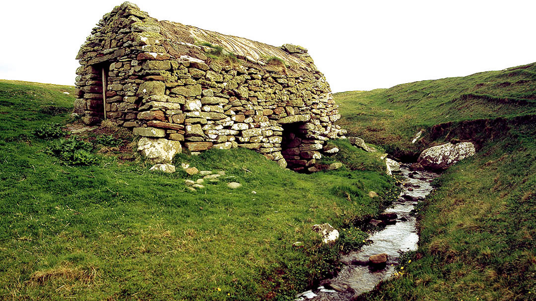 Huxter Norse type mill in Sandness, Shetland