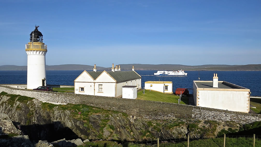 Kirkabister Ness Lighthouse in Bressay, Shetland