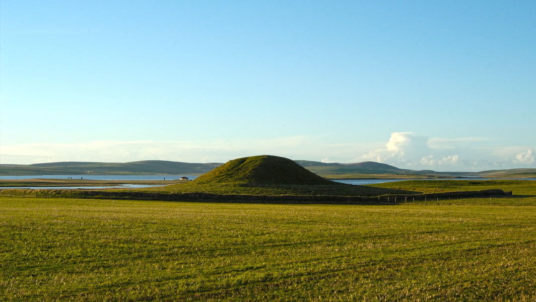 Maeshowe chambered tomb in Orkney